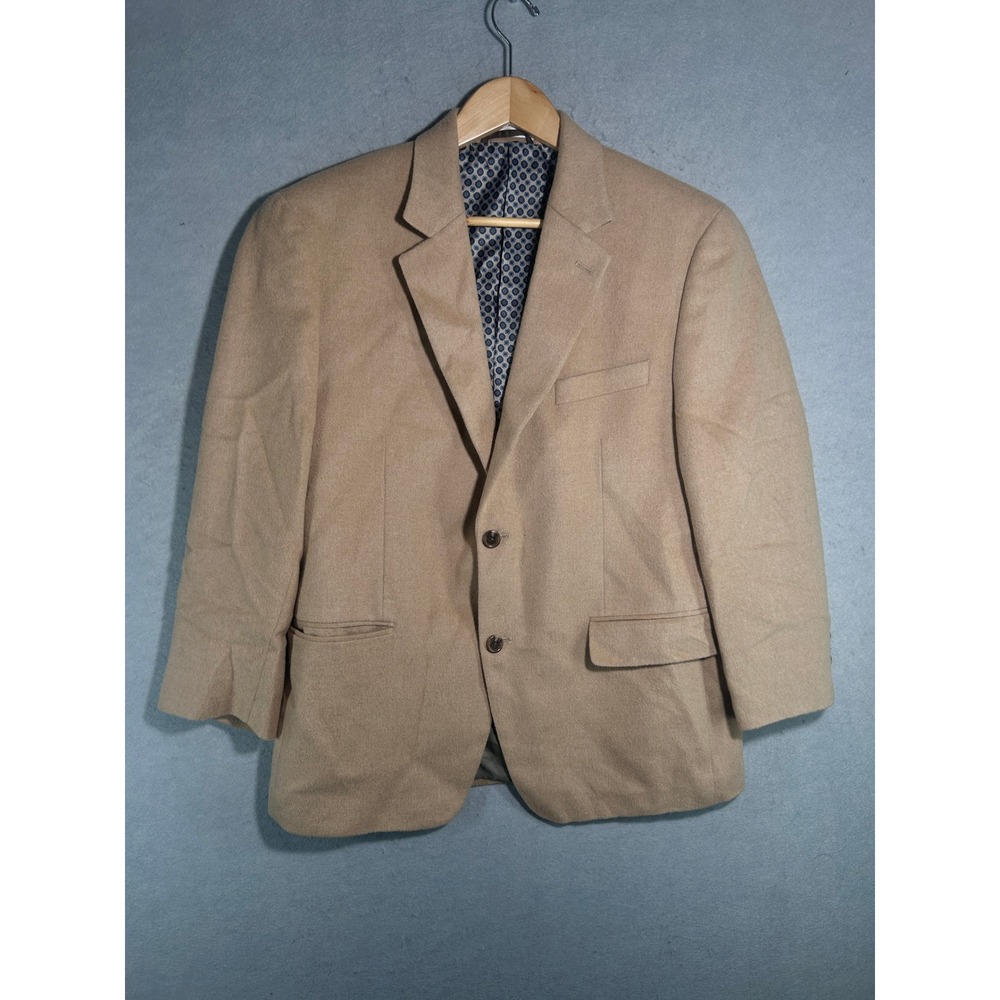 Michael Kors Mens 40S Camel Hair Blazer Sport Coat Tan 2 Button Jacket